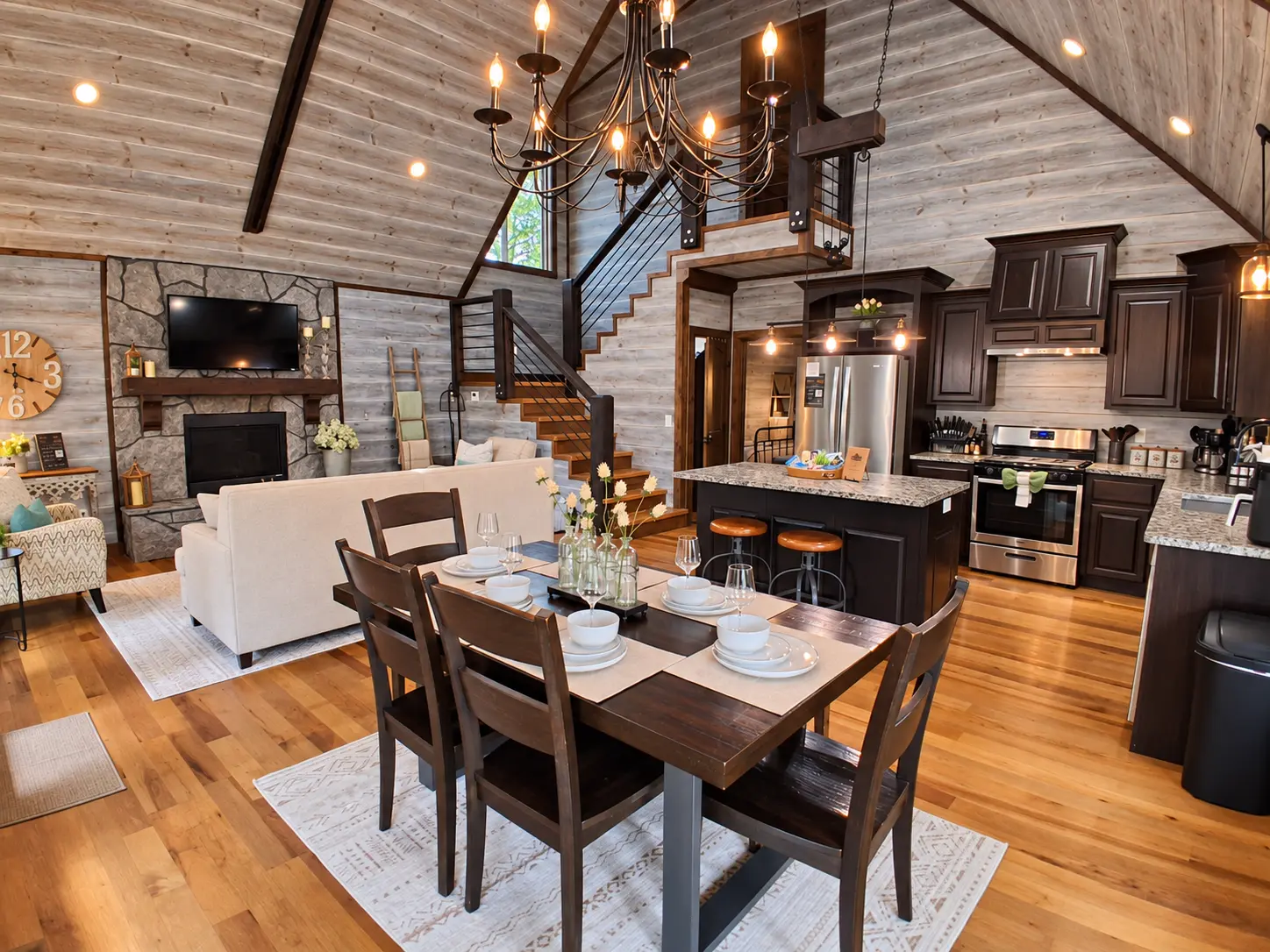 Dining room and great room